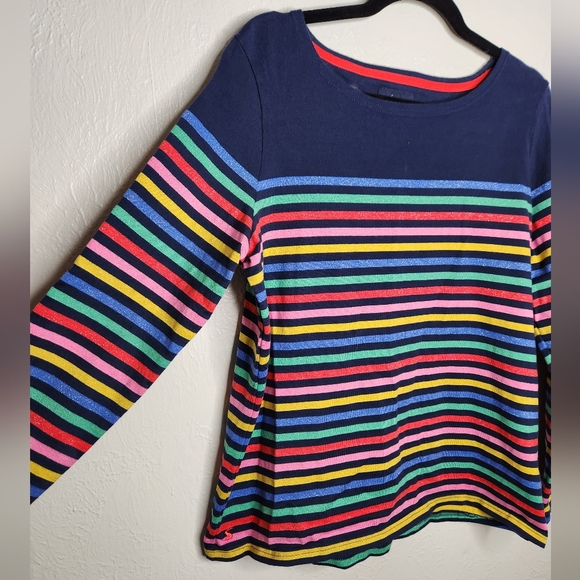 Joules Colorful Striped Long Sleeve Top 14 - Picture 2 of 4